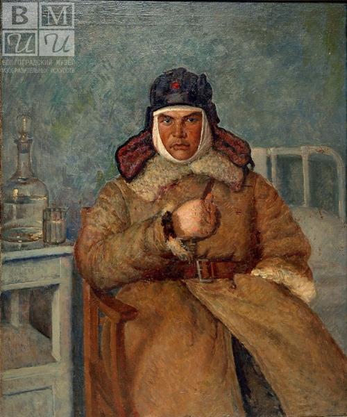 Портрет гвардии сержанта П.Н.Сафонова. 1932