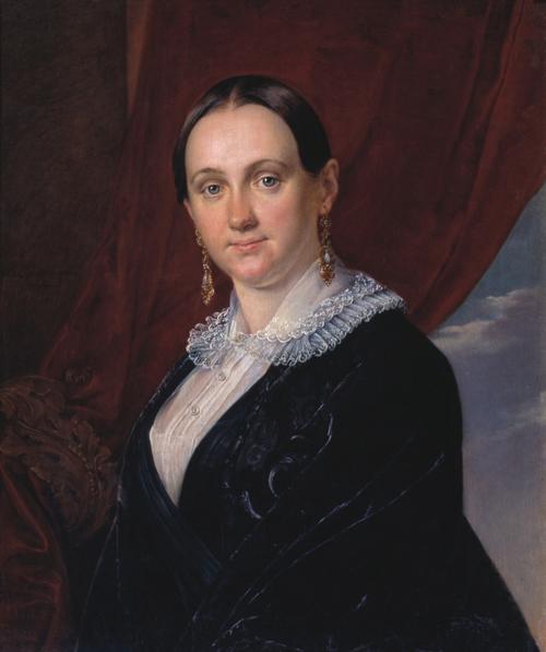 Тропинин Василий Андреевич (1776 - 1857).<br>Женский портрет.<br>1844.<br>Холст, масло. 72,5х60,0 см.