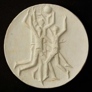 Харитонов Р.П.<br>Медаль «США - родина баскетбола». 1989<br>Гипс, литье