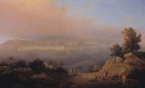 Воробьев Максим Никифорович (1787 - 1855).<br>Иерусалим.<br>1849<br>Холст, масло. 83,0х133,0 см.