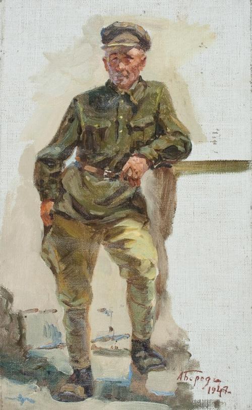 Бородин Алексей Иванович (1915-2004).<br>Солдат<br>1947<br>Холст, масло. 
