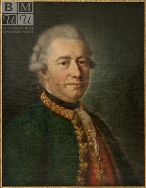 Неизвестный художник XVIII в. Портрет А.Ф.Бандре дю Плесси.