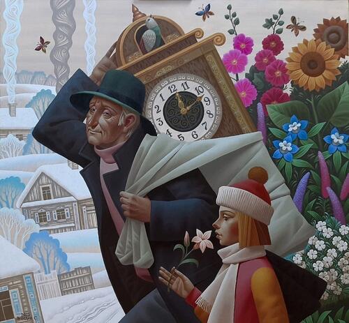 Время.<br>Холст, масло.<br>2025.