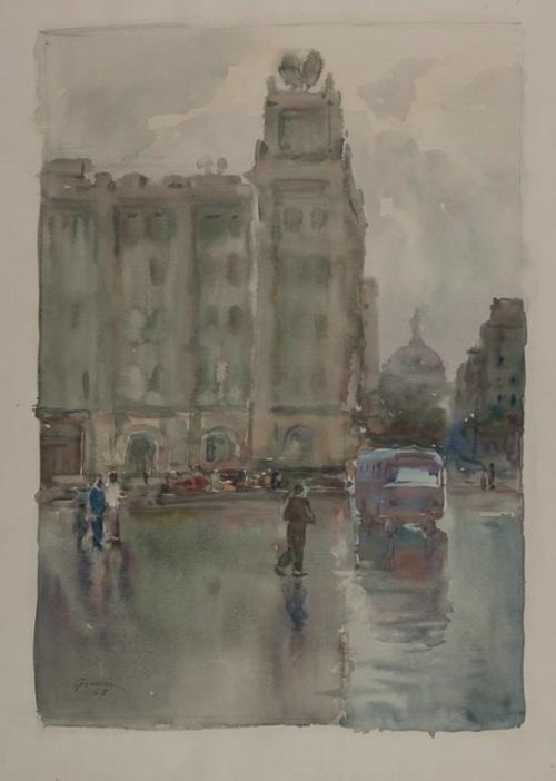 Гречкин П.Ф.<br>Улица Мира. 1968
