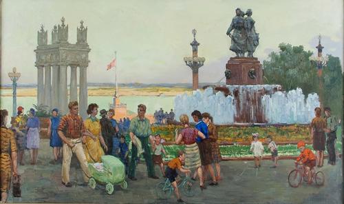 Гальков Ю.К.<br>Набережная. 1958
