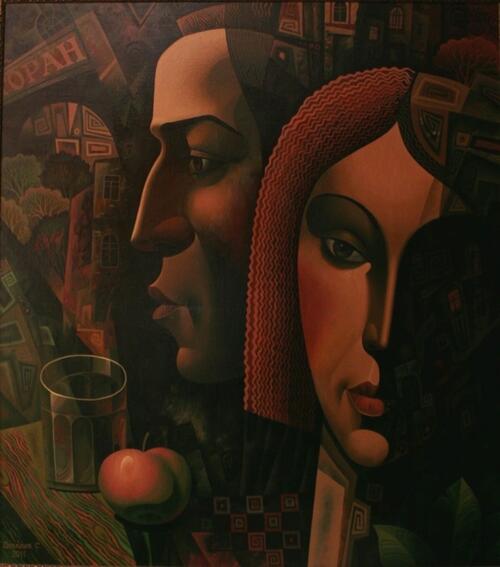 Двое.<br>Холст, масло.<br>2011.