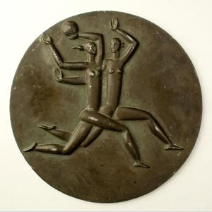 Харитонов Р.П.<br>Медаль «Баскетбол». 1985<br>Металл, литье