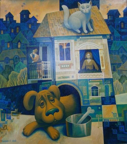 Сторож.<br>Холст, масло.<br>2013.