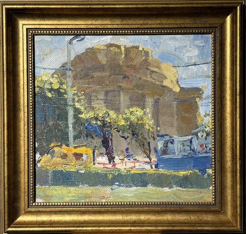 Пелихов С.В.<br> Этюд «Дом союзов»<br>Холст, масло. 25,5x27<br>5560 руб.