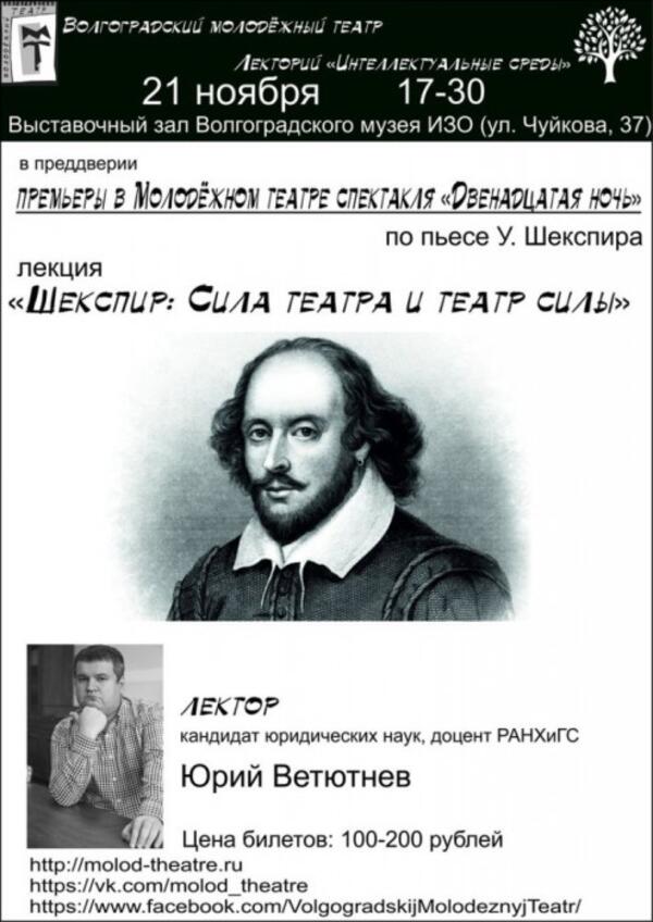 Шекспир: Сила театра и театр силы