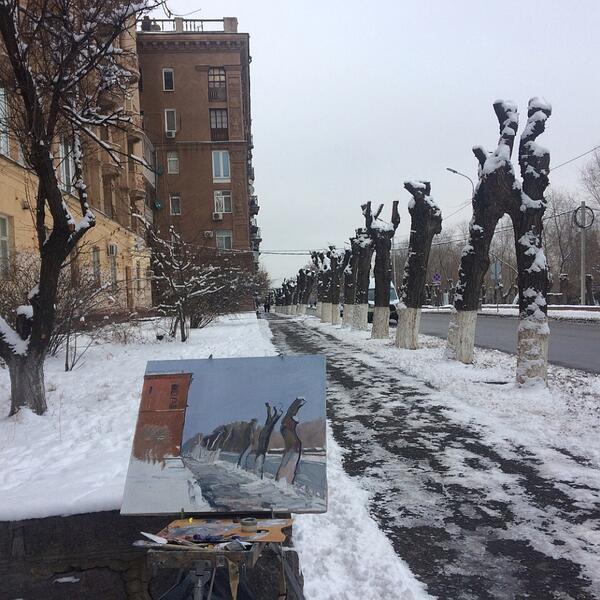 Пленэр и творческая встреча с волгоградским художником Сергеем Пелиховым